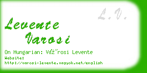 levente varosi business card